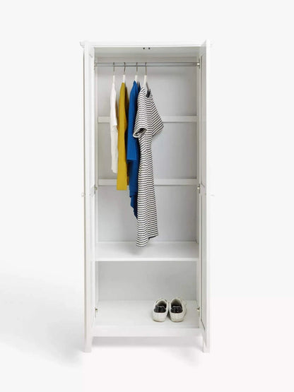 John Lewis Wilton Narrow 2 Door Wardrobe White
