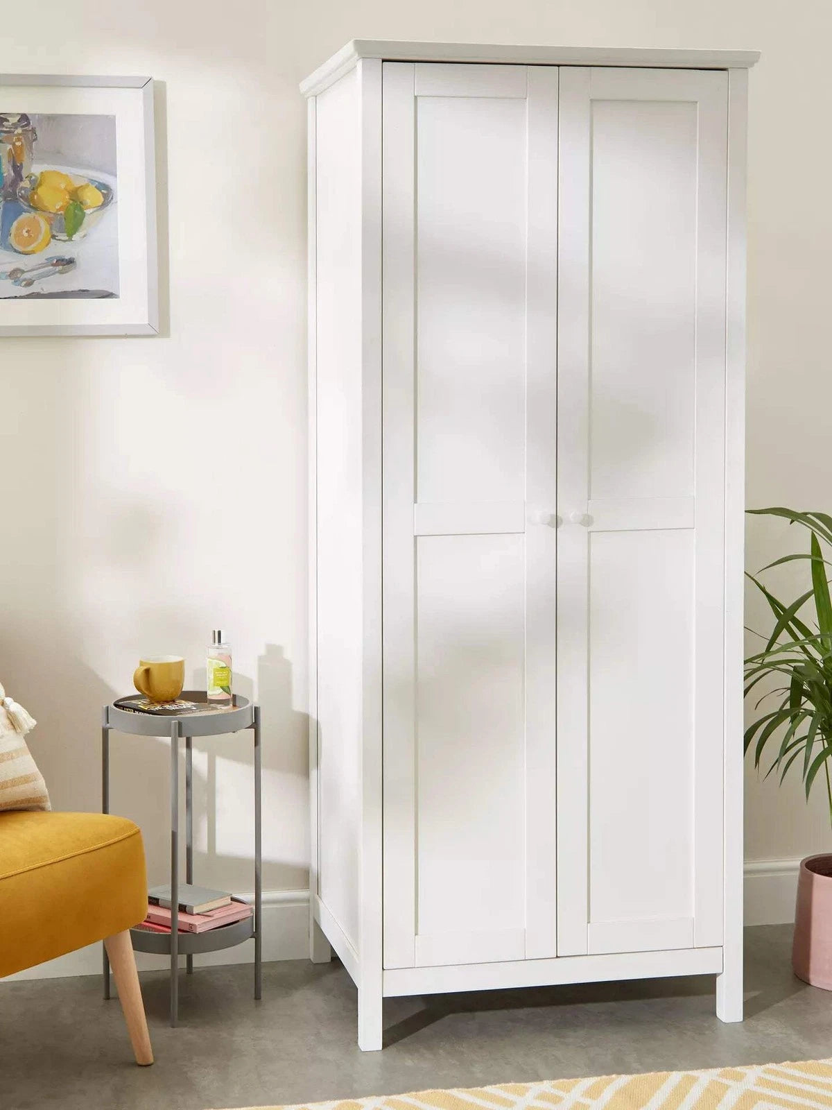 John Lewis Wilton Narrow 2 Door Wardrobe White