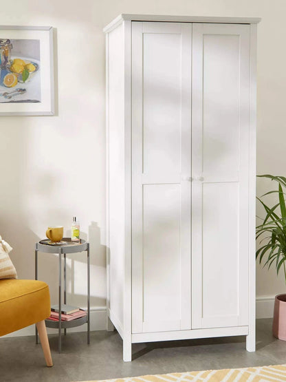 John Lewis Wilton Narrow 2 Door Wardrobe White