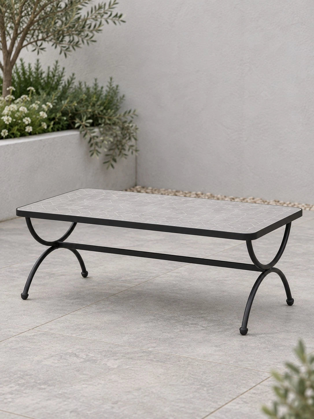 John Lewis Solara Garden Coffee Table  Mosaic Tile Top