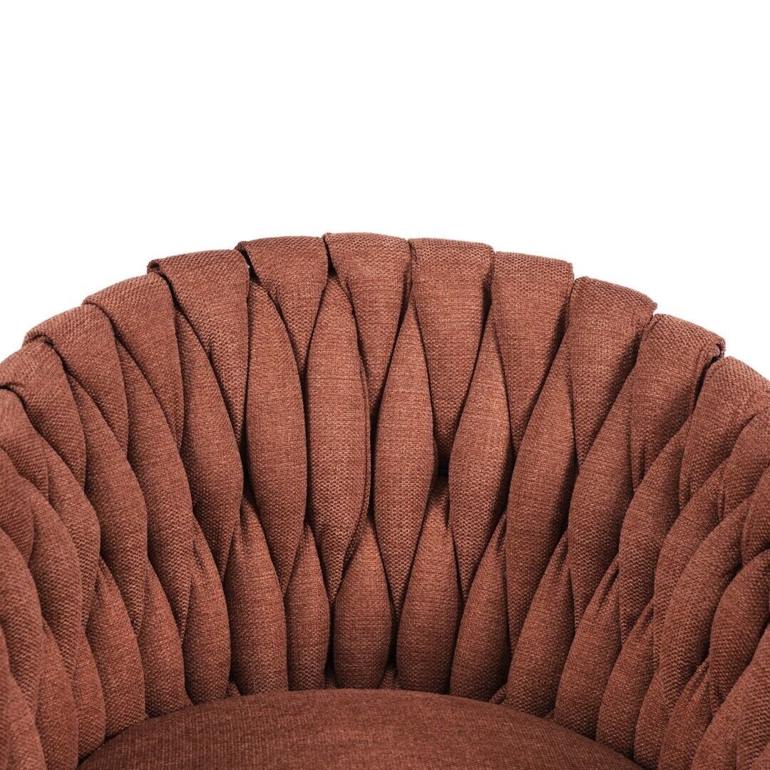 Scandinavian Brown Occasional Chair Cushion Waving Design GOSSE ORANGE RRP £169