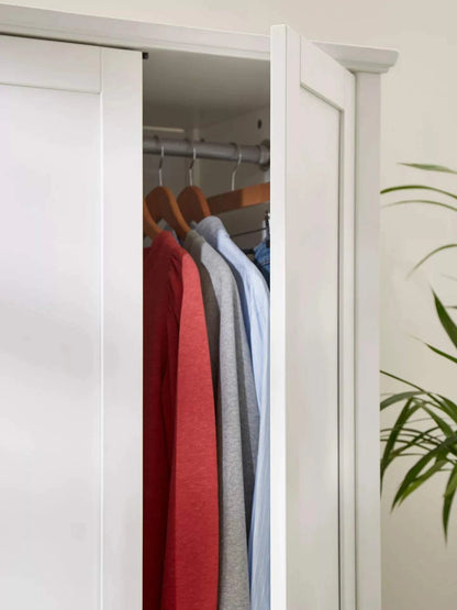 John Lewis Wilton Narrow 2 Door Wardrobe White