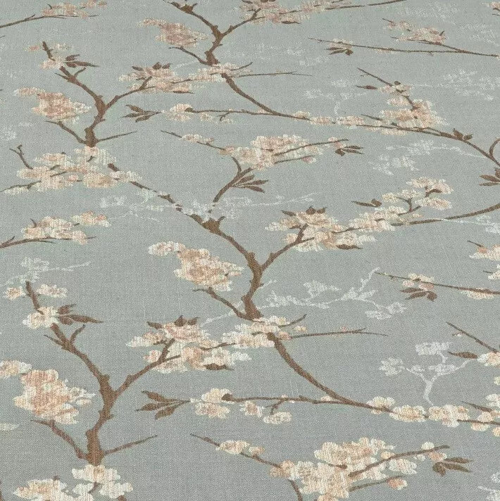 John Lewis Blossom Fabric, Duck Egg 2.2m