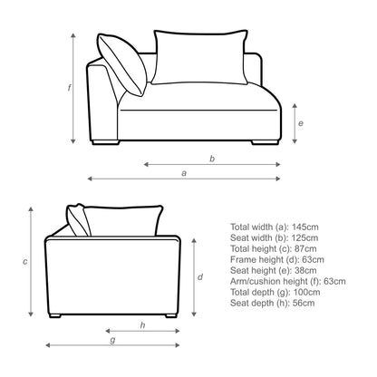 John Lewis Tokyo LHF Grand Modular Arm Unit