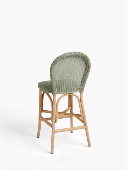 John Lewis Woven Cane Bar Stool, Sage/Natural
