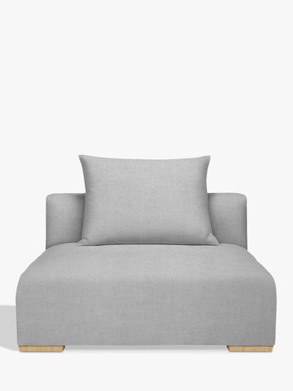 John Lewis Tokyo Medium Modular Unit Soft Weave Light Grey