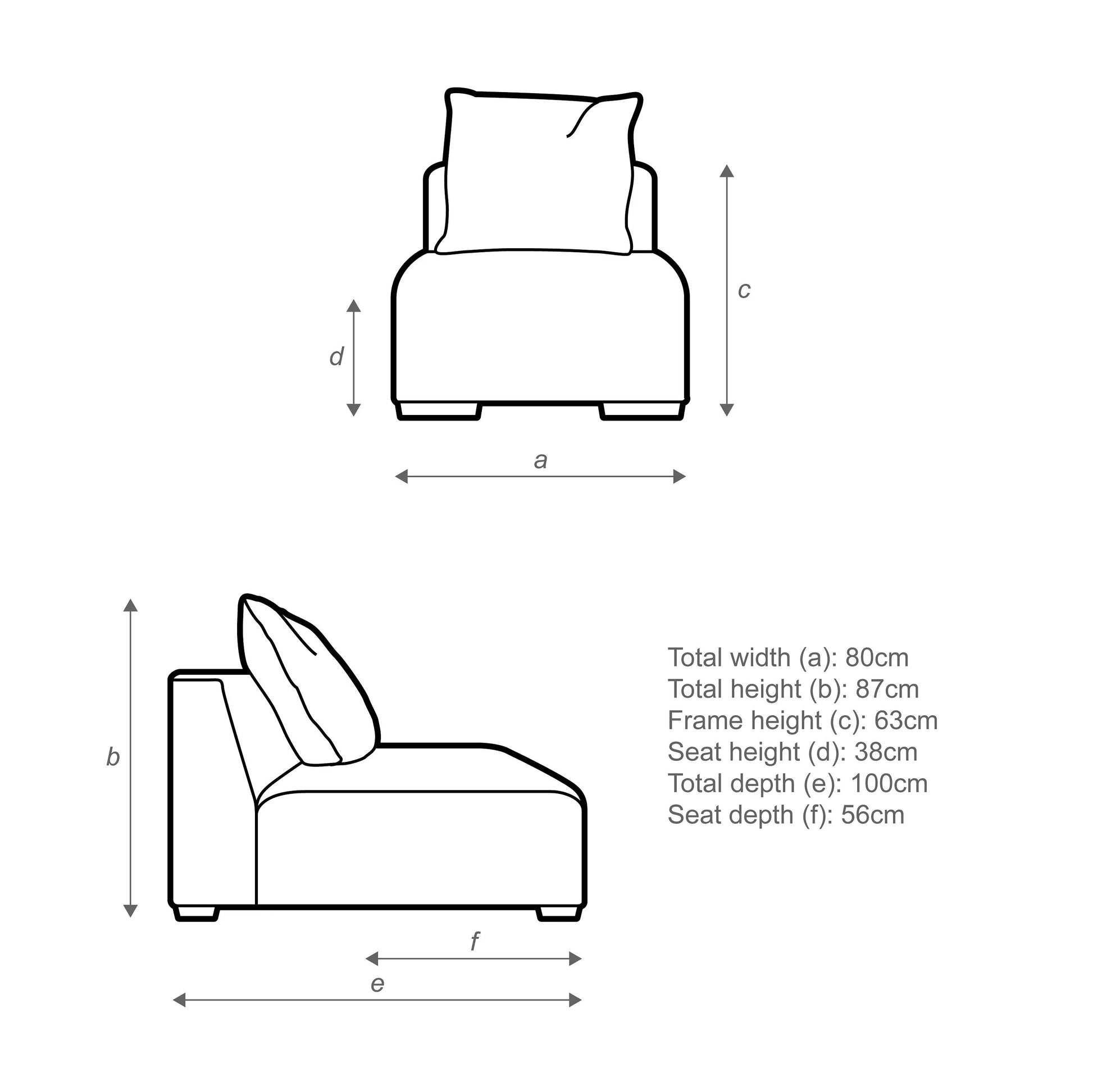 John Lewis Tokyo Small Modular Unit Charcoal