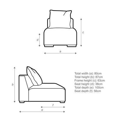 John Lewis Tokyo Small Modular Unit Charcoal