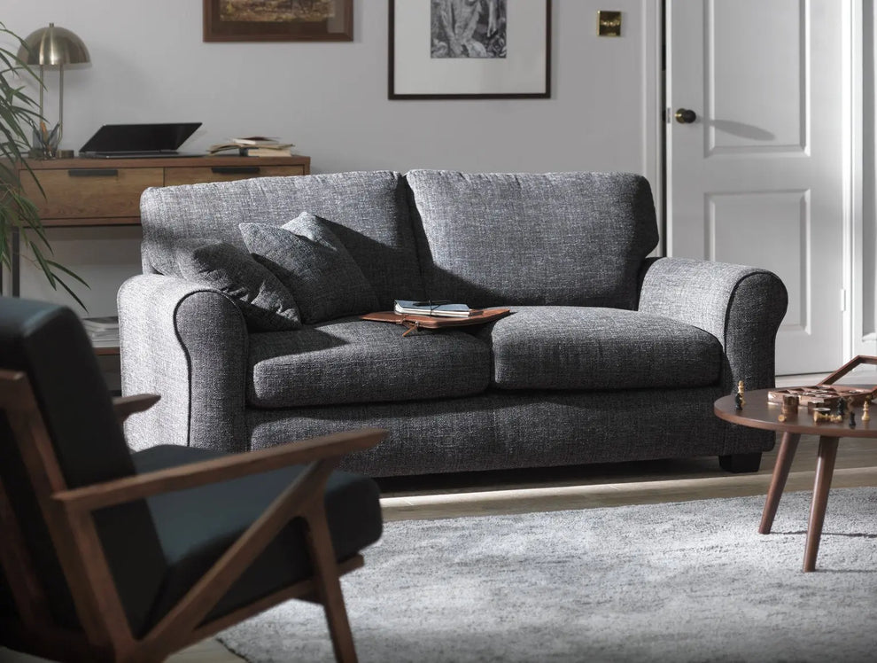 Habitat Lisbon Fabric 3 Seater Sofa Charcoal Home Living Warehouse